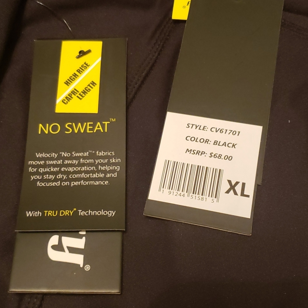 NWT Velocity High Waist Capri Tru Dry - Picture 9 of 9